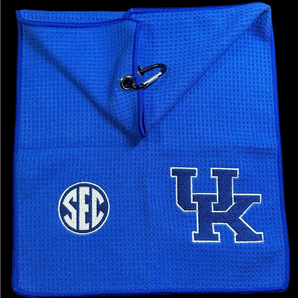 Univ of Kentucky Golf Towel / (6in x 22in) 22k Stitches (2 Sides)